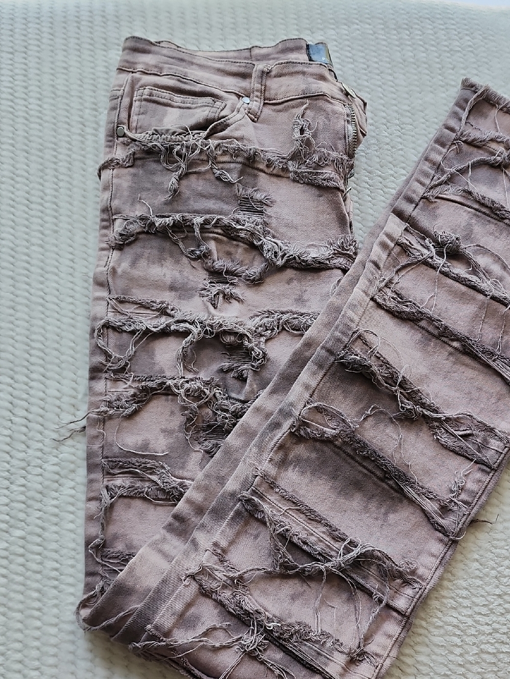 Pure Reign Purple  Distressed Jeans